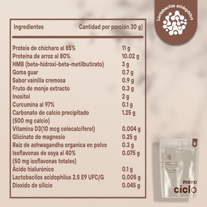 Meno Ciclo | Proteína Vegetal + Fórmula Wellness