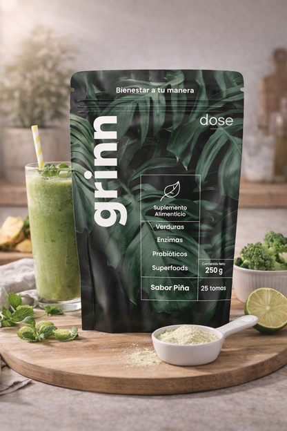 Grinn jugo verde