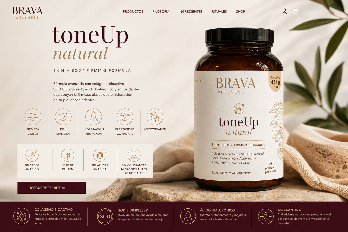 tone Up Natural — Skin + Body Firming Formula