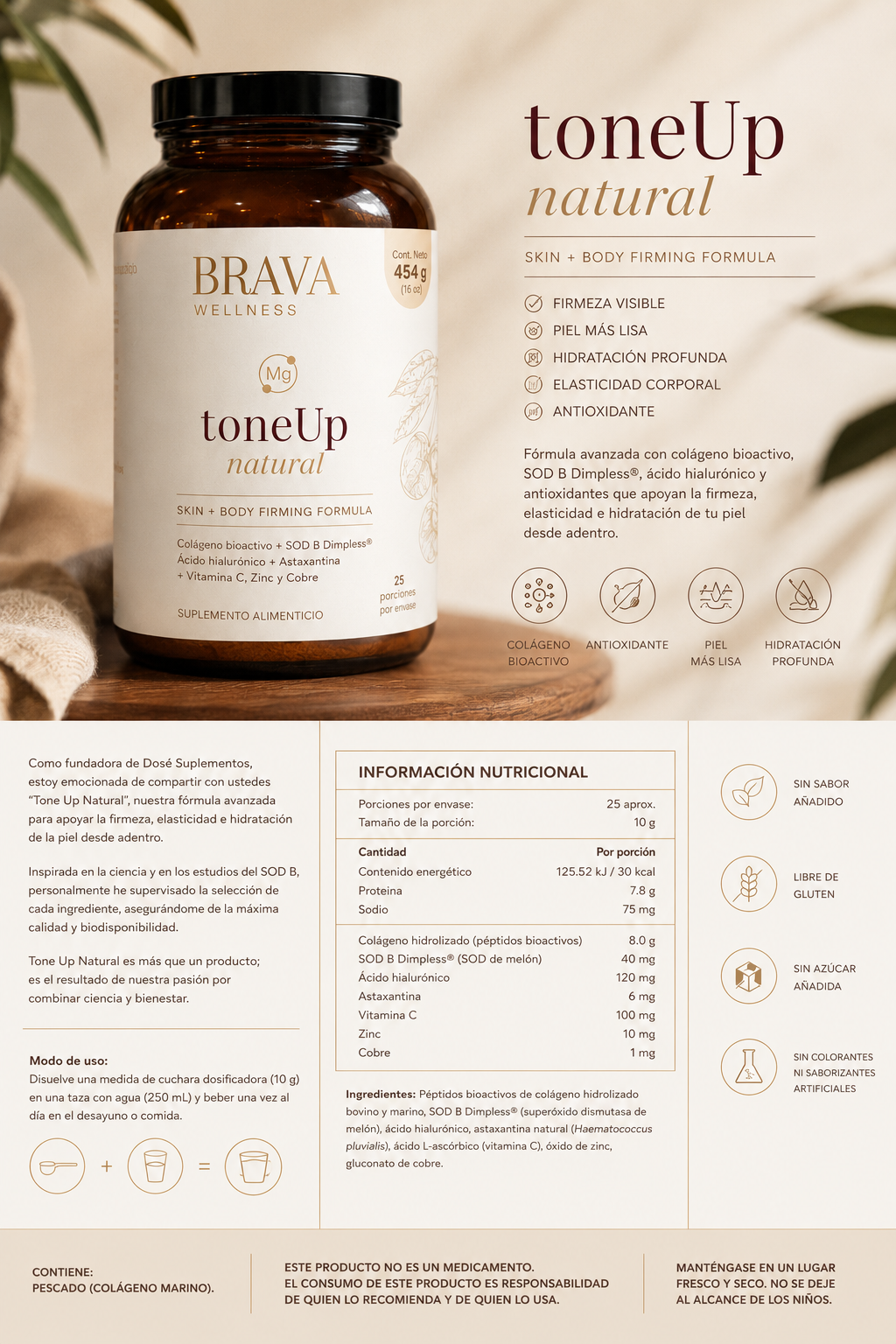 tone Up Natural — Skin + Body Firming Formula